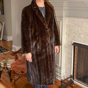 $2,900 Size 12 Mink Natural Full Length